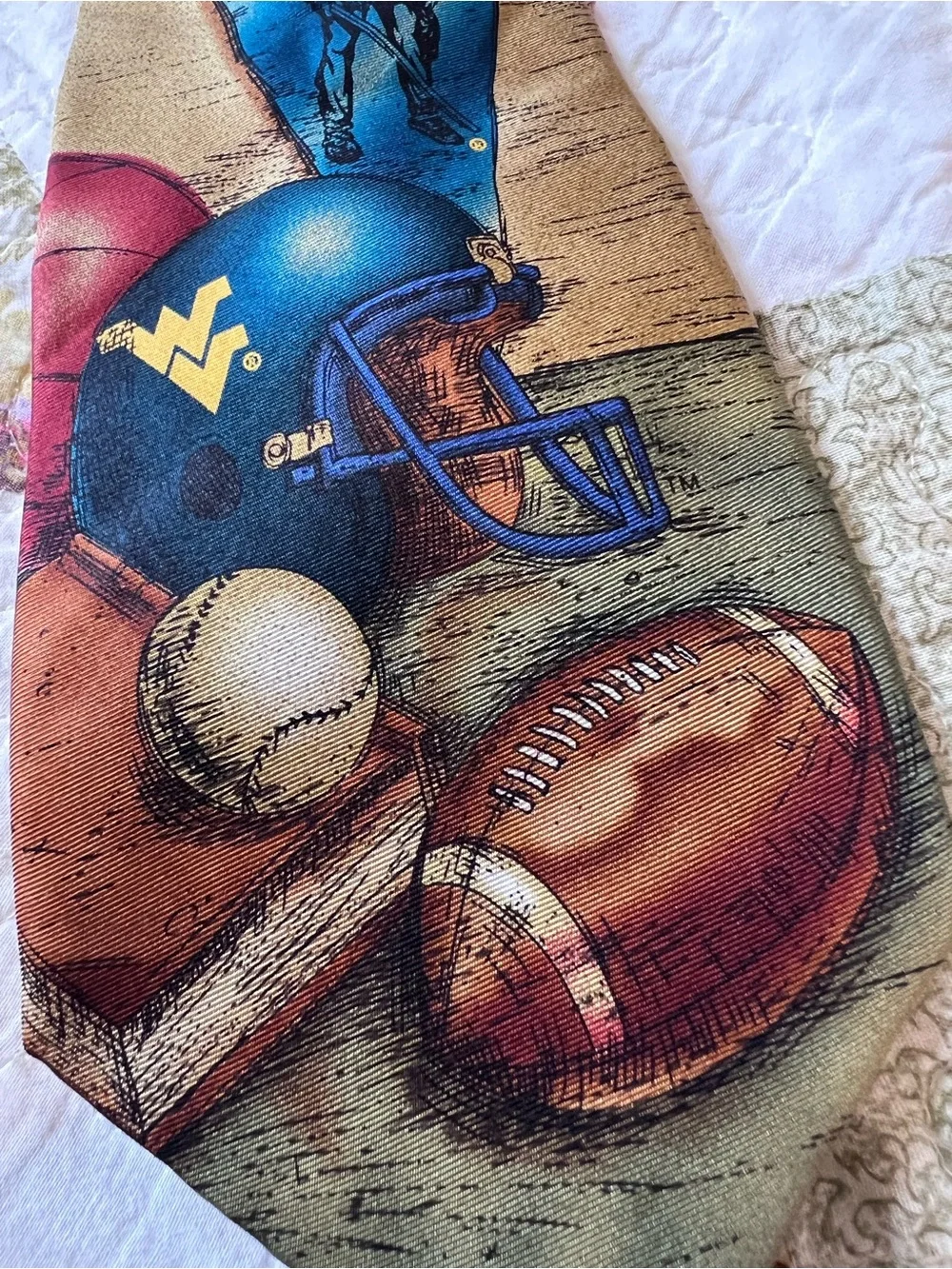 WVU Mountaineers Eagles Wings Necktie Bundle 3pc Lot